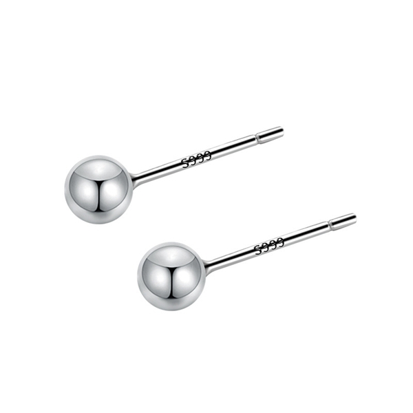 Picture of 925 Sterling Silver White Stud Earrings from Certified Factory