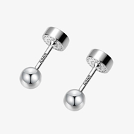 Picture of 925 Sterling Silver Party Stud Earrings at Super Low Price