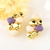 Picture of Charming Purple Resin Dangle Earrings As a Gift