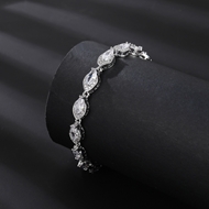 Picture of Designer Platinum Plated Luxury Fashion Bracelet with No-Risk Return