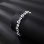 Picture of Unique Cubic Zirconia Geometric Fashion Bracelet