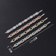 Picture of Most Popular Cubic Zirconia Gold Plated Fashion Bracelet