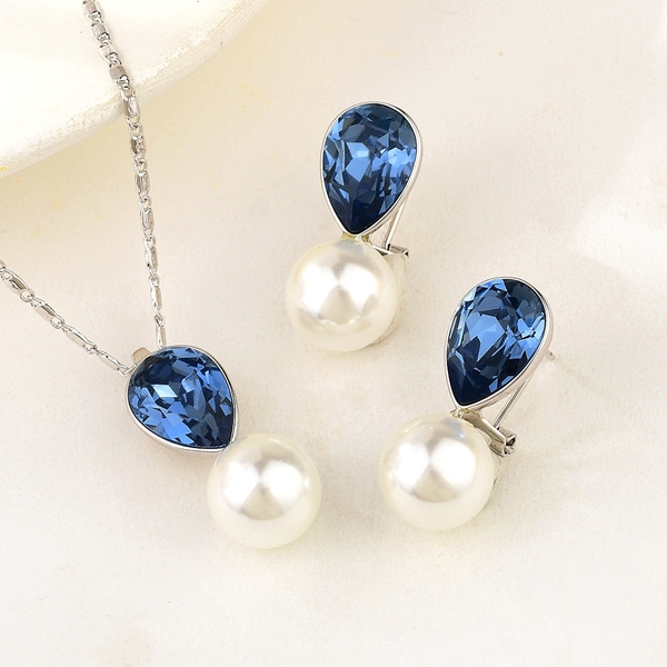 Picture of Party Blue 2 Piece Jewelry Set with Fast Shipping