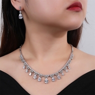 Picture of Hot Selling Platinum Plated Luxury 2 Piece Jewelry Set from Top Designer